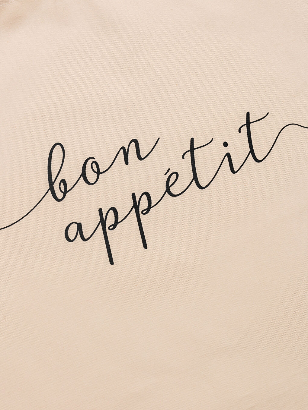 Tablier de Cuisine en Coton avec Imprimé de Lettres-1