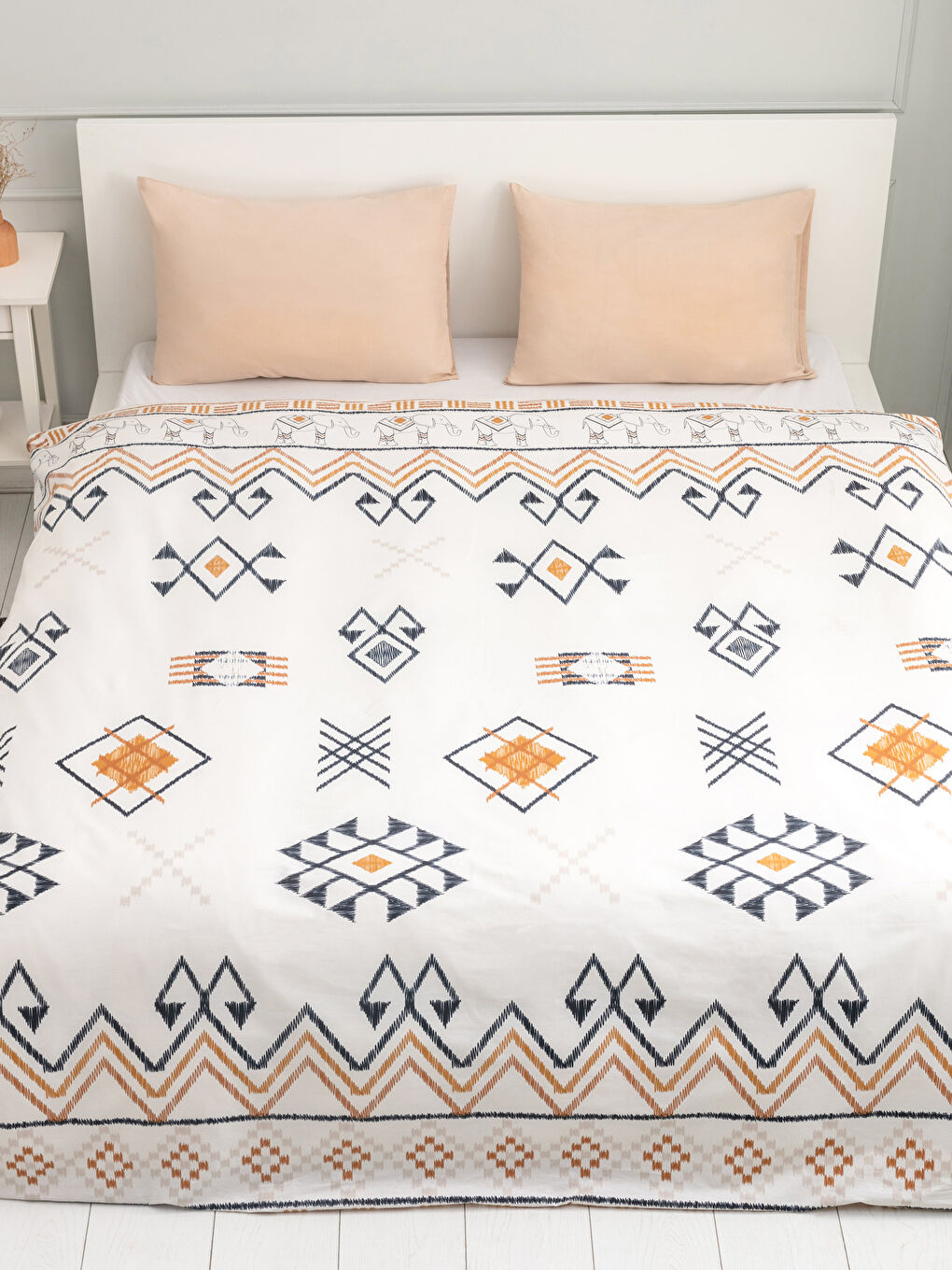 Lcw Home Housse De Couette Imprimée Double En Coton 200x220 Cm -S2AJ12Z8-F9C