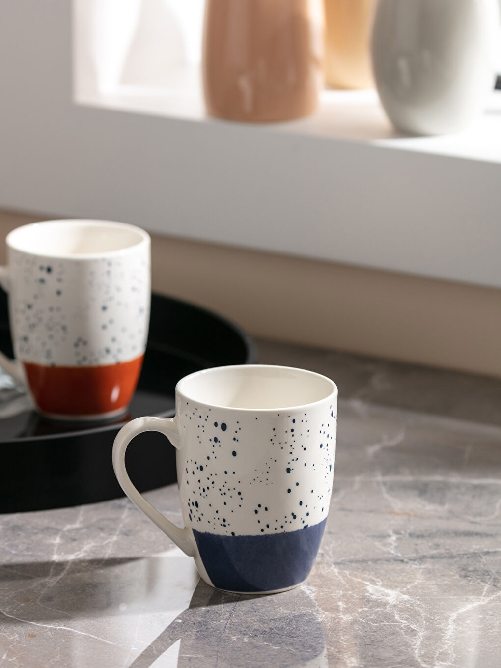Patterned Porcelain Mug & Cup 350 Ml-1