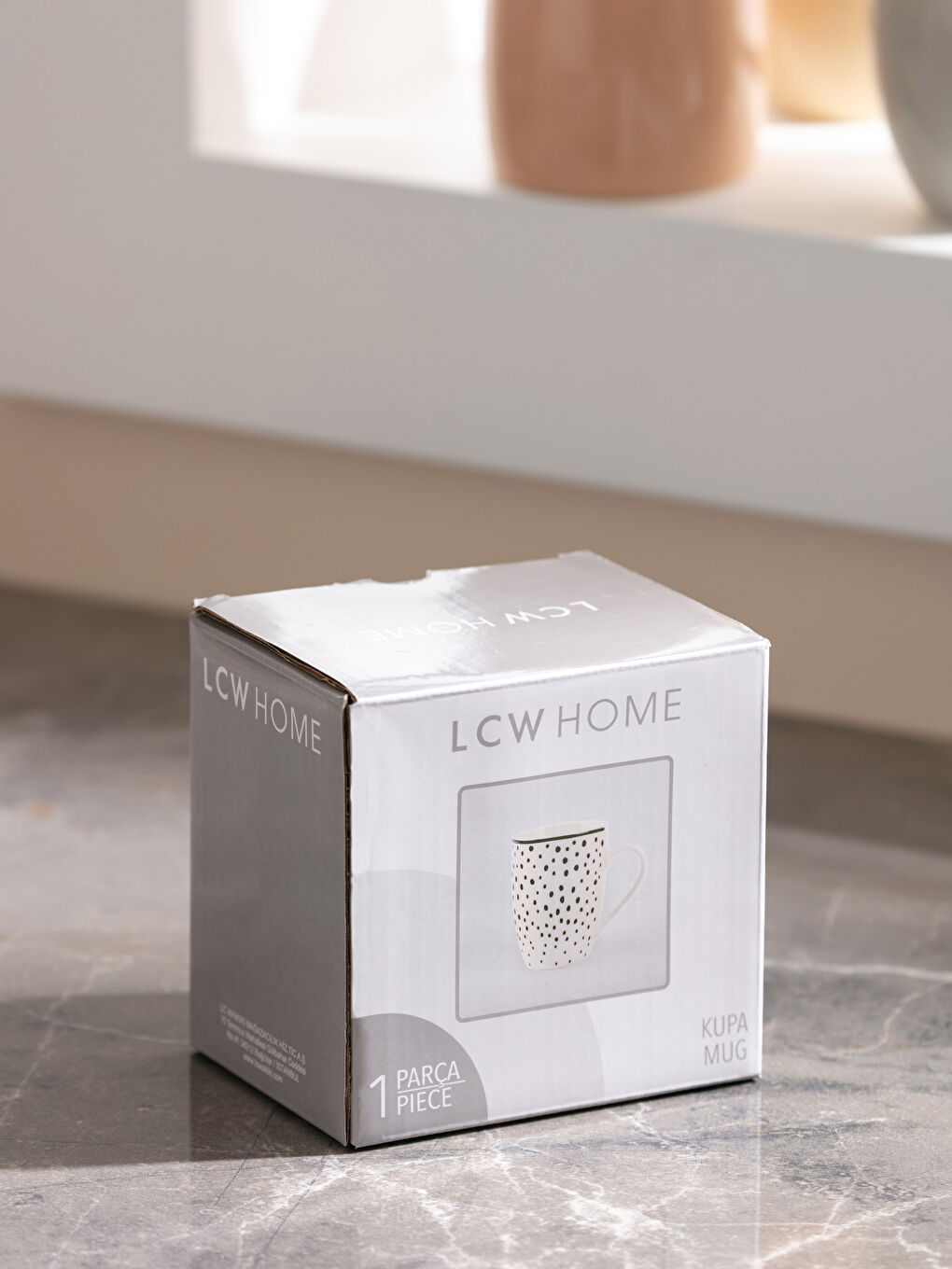 Siyah Desenli Porselen Kupa Bardak 350 ml-3