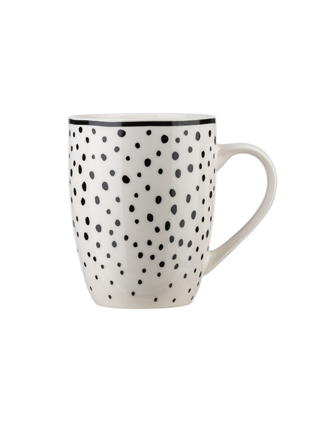 Siyah Desenli Porselen Kupa Bardak 350 ml-4