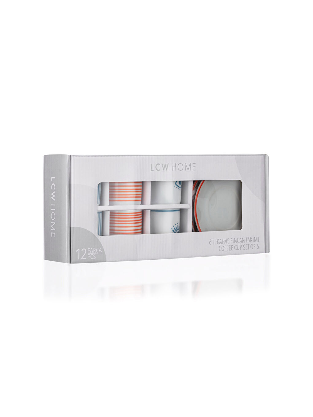 Patterned Porcelain Coffee Cup Set 12 Pieces-3