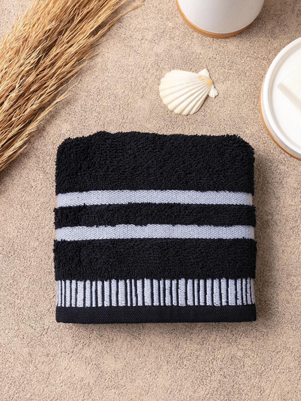 Striped Hand Towel 30x50 Cm-1