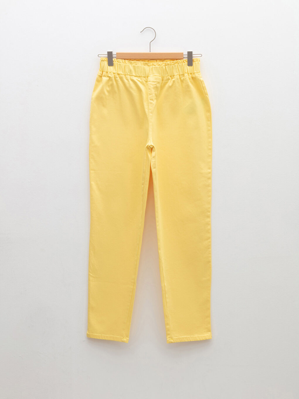 Girls' Basic Trousers with Elastic Waist