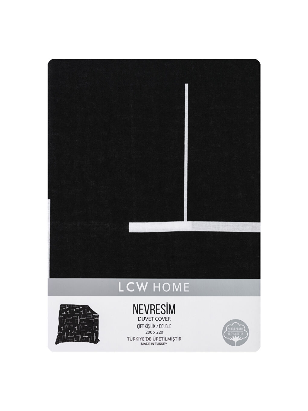 Doppelbett Baumwolle Bedruckter Bettbezug 200x220 cm-4