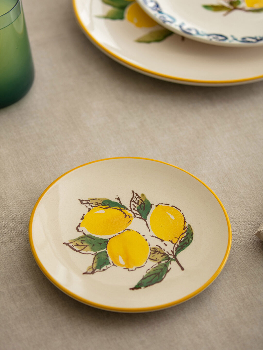 Assiette Imprimée Citron 16 Cm-1