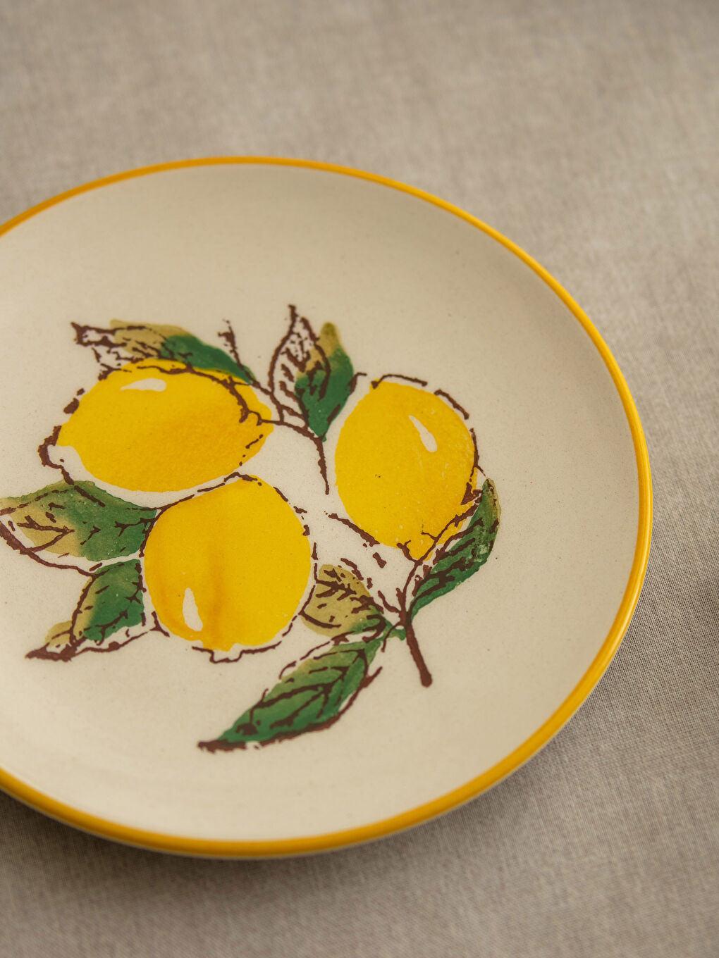 Assiette Imprimée Citron 16 Cm-2