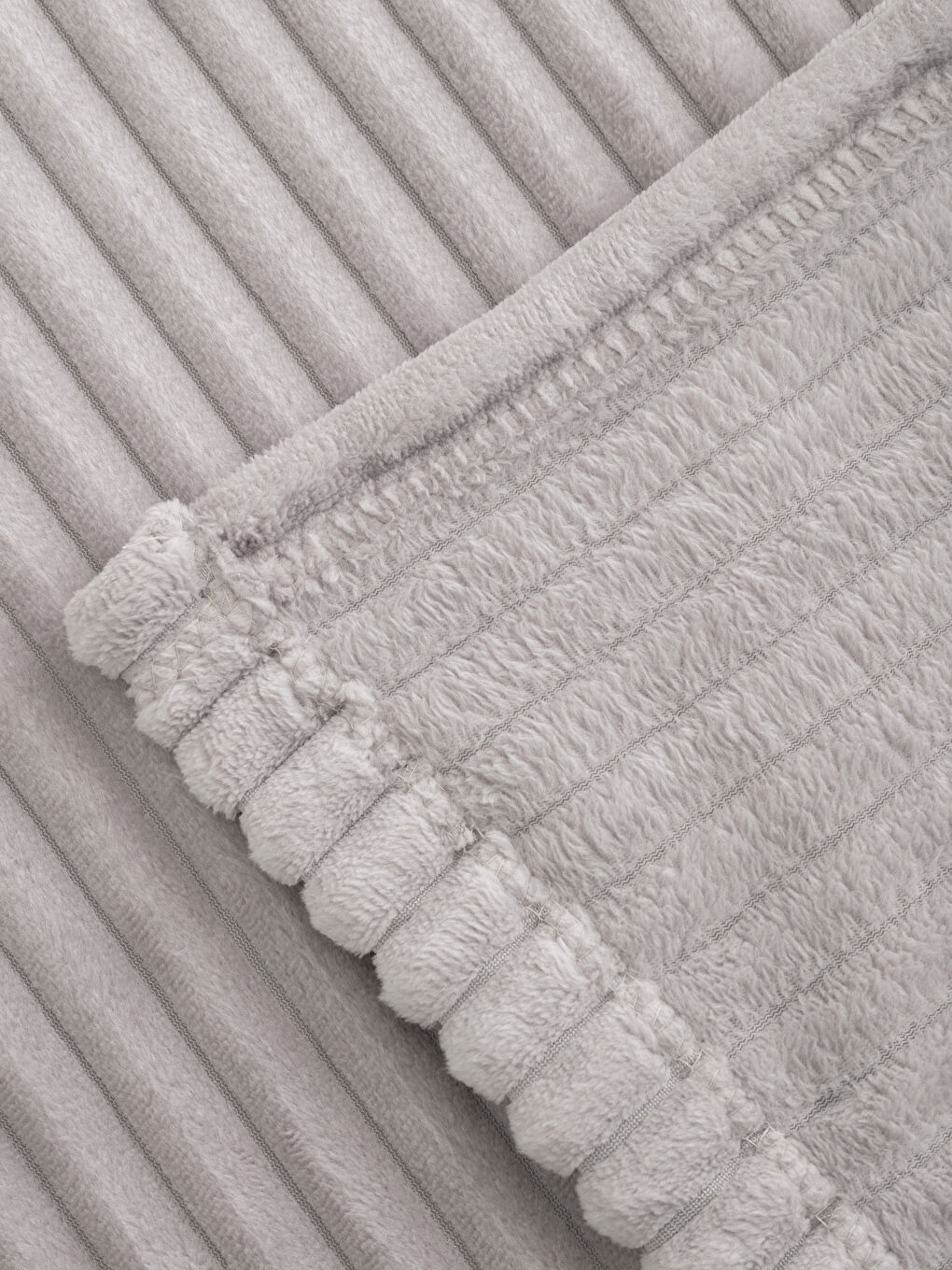 Bej Tek Kişilik Yumuşak Dokulu Fitilli Battaniye 150x200 cm-3