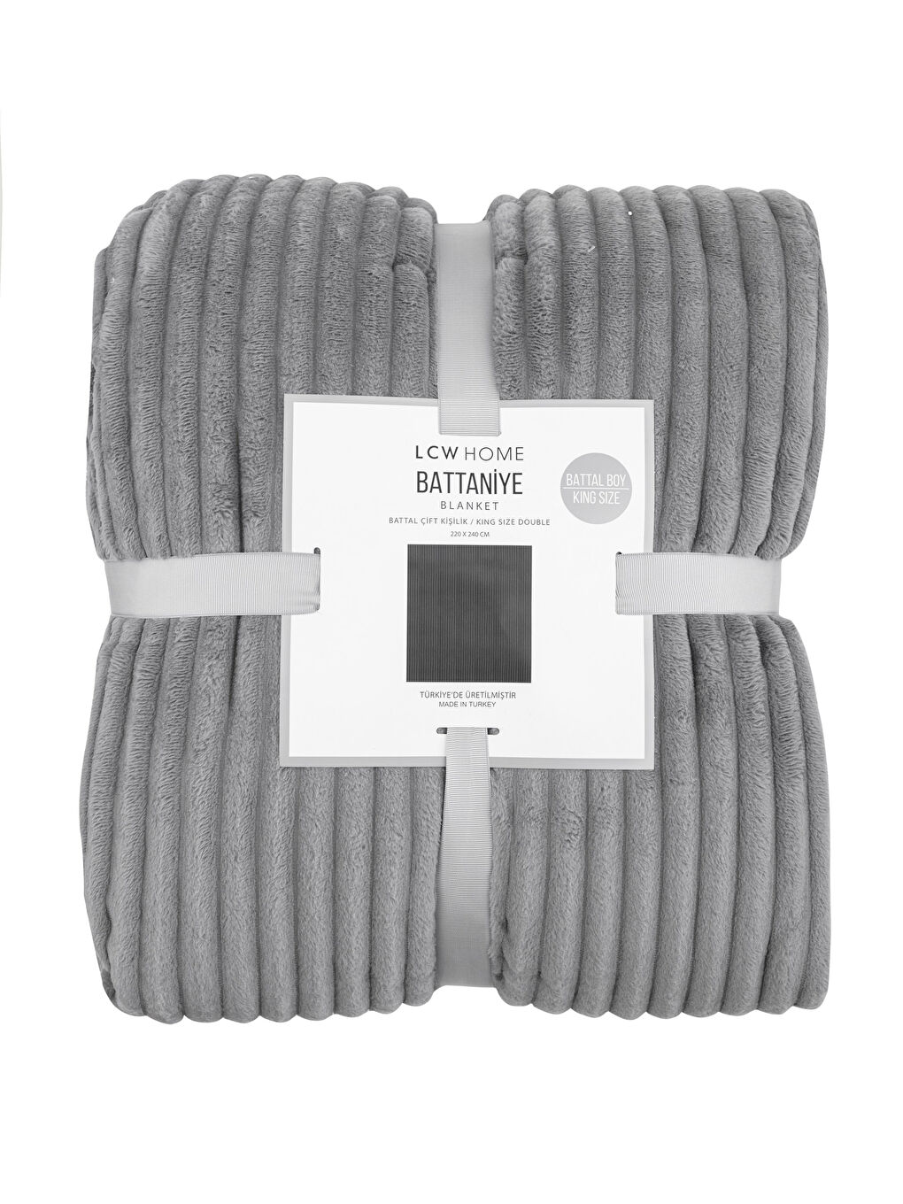 LCW HOME Doppelte Übergroße Weiche Strukturierte Kord-Decke 220x240 Cm -S2AY94Z8-CTK