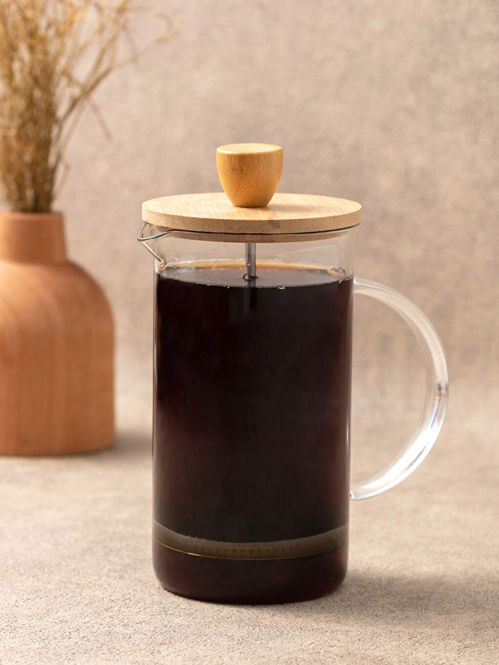 Glass Tea Coffee Press 600 Ml -S2BB04Z8-Q57