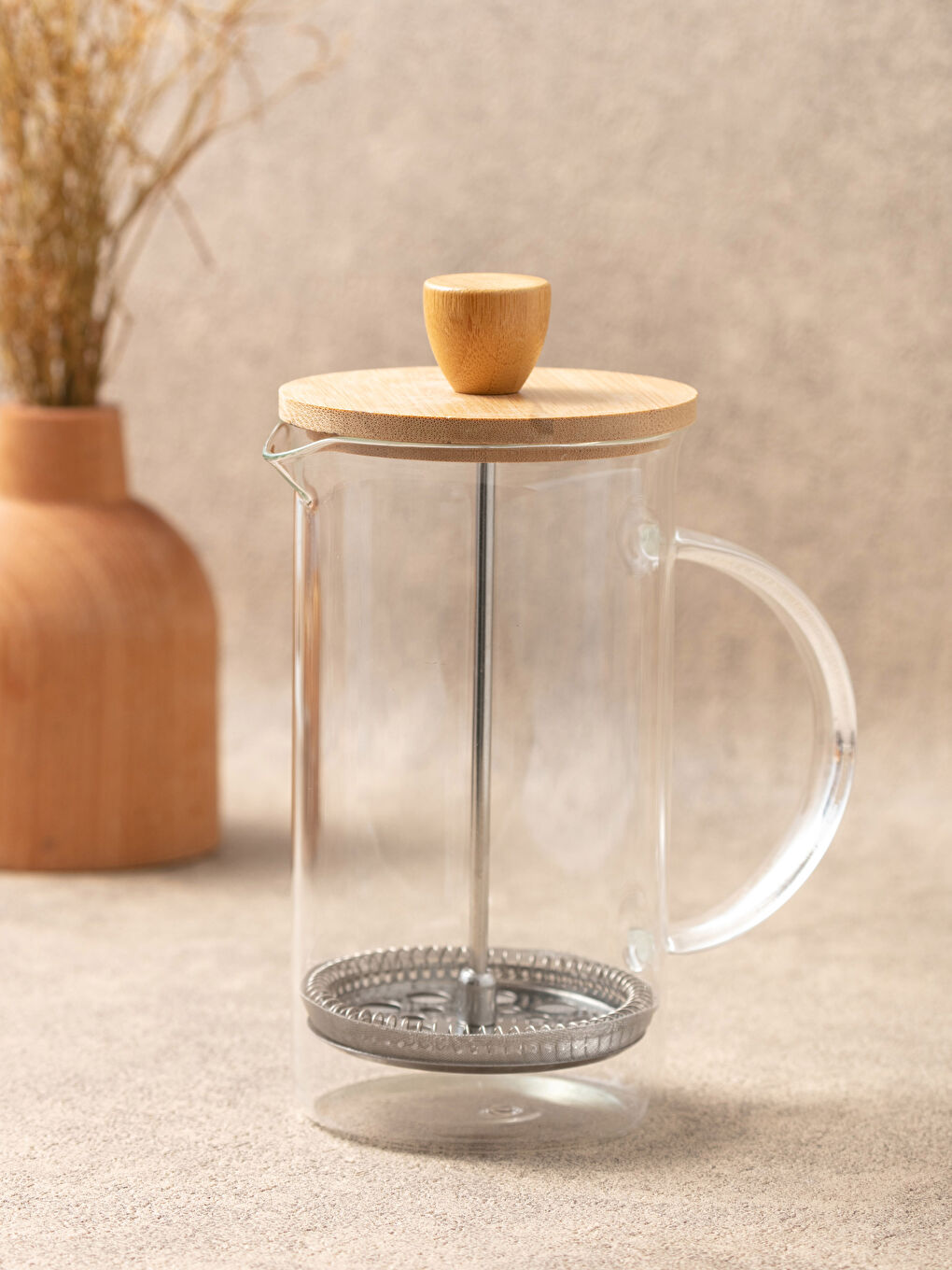 Glass Tea Coffee Press 600 Ml -S2BB04Z8-Q57