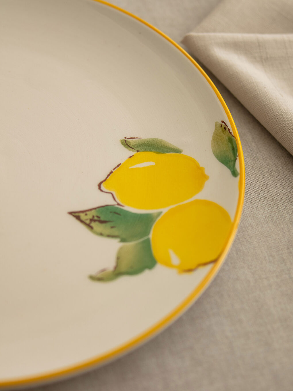 Plateau de service en céramique imprimé 26 cm-2