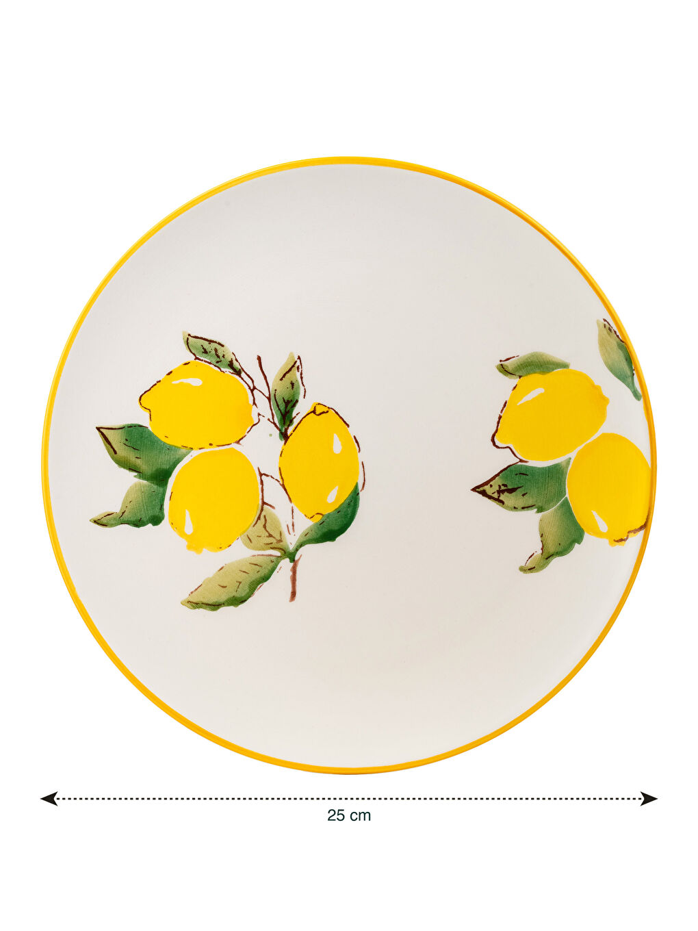 Plateau de service en céramique imprimé 26 cm-3