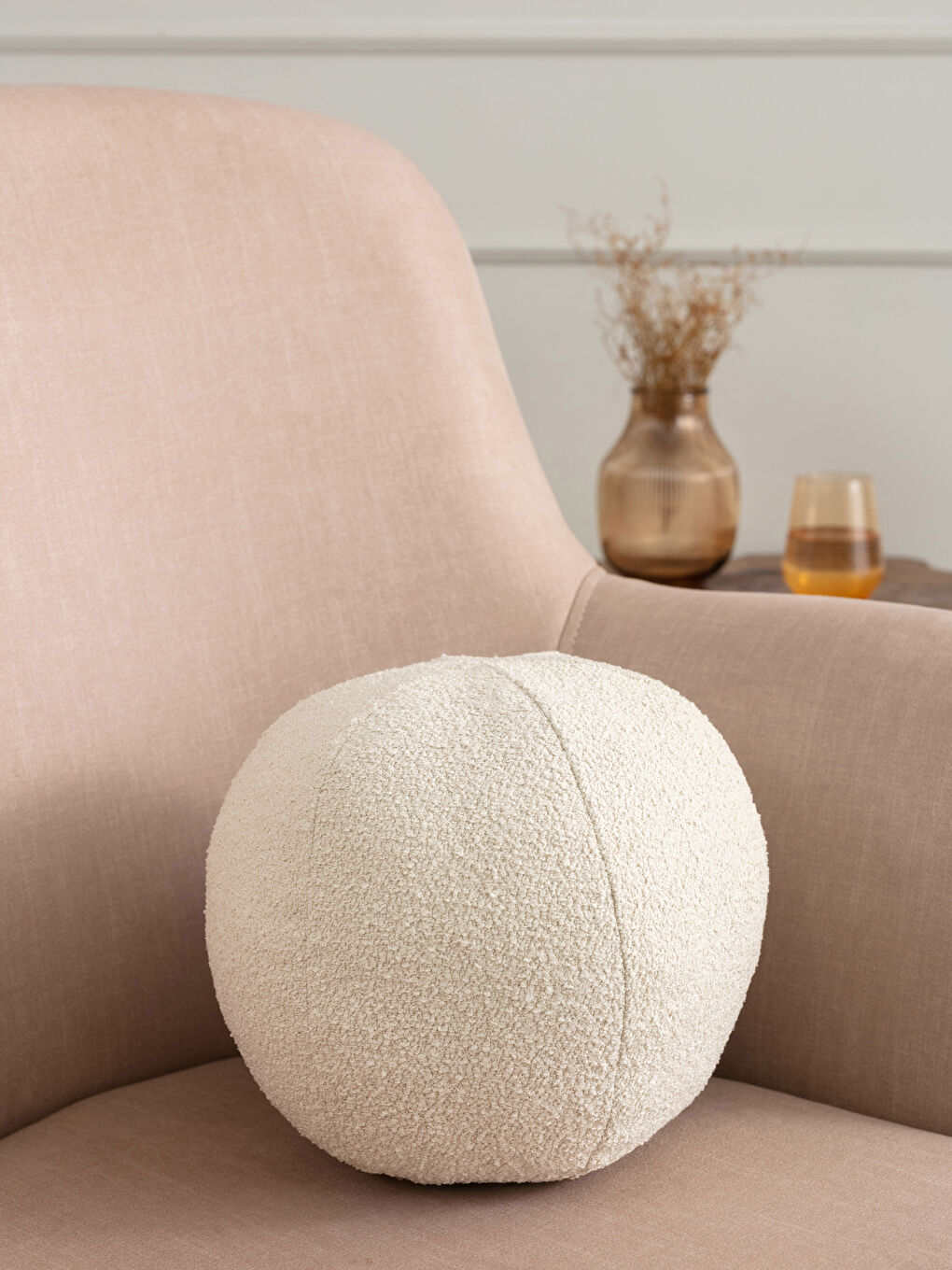 Coussin Boule Tissée Rempli 40 Cm