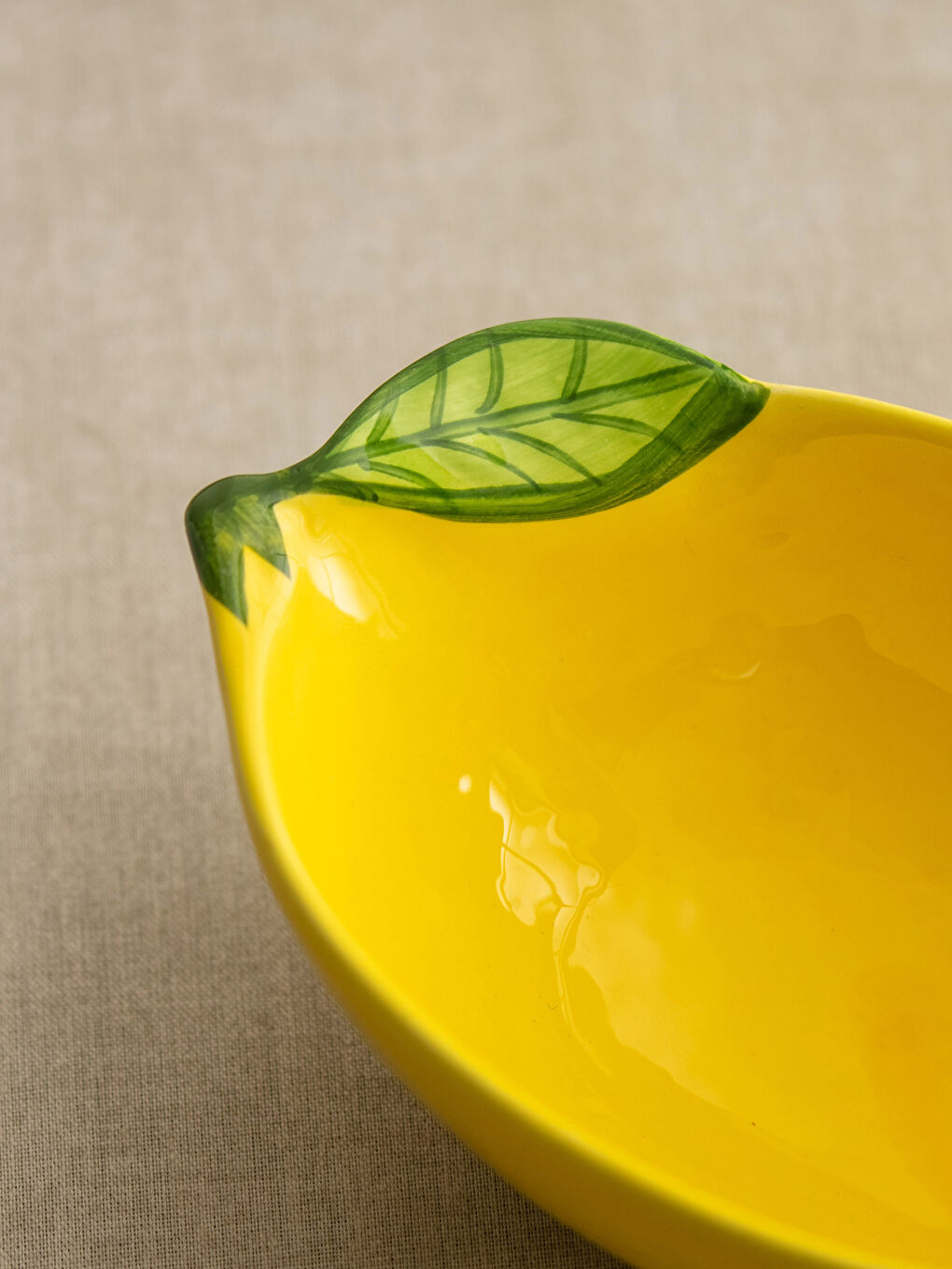 LCW HOME Lemon Shaped Ceramic Bowl 15x12 Cm -S2BL57Z8-LUG
