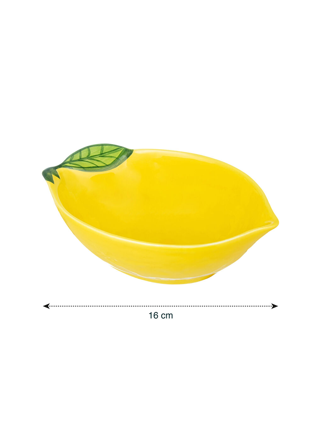 LCW HOME Lemon Shaped Ceramic Bowl 15x12 Cm -S2BL57Z8-LUG