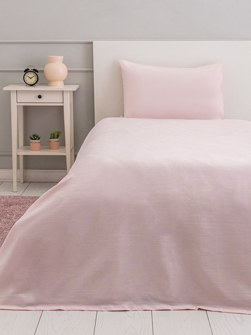 LCW HOME Pembe Tek Kişilik Pike 160x220 cm