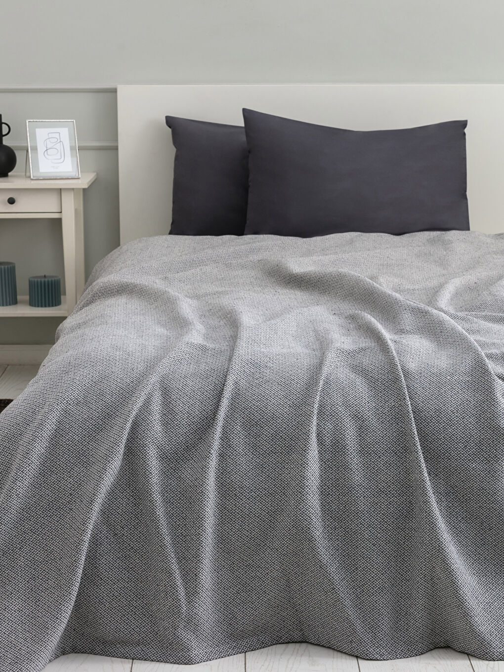 LCW HOME غطاء وسادة بيكيه منقوشة مزدوجة -S2BS35Z8-JPT