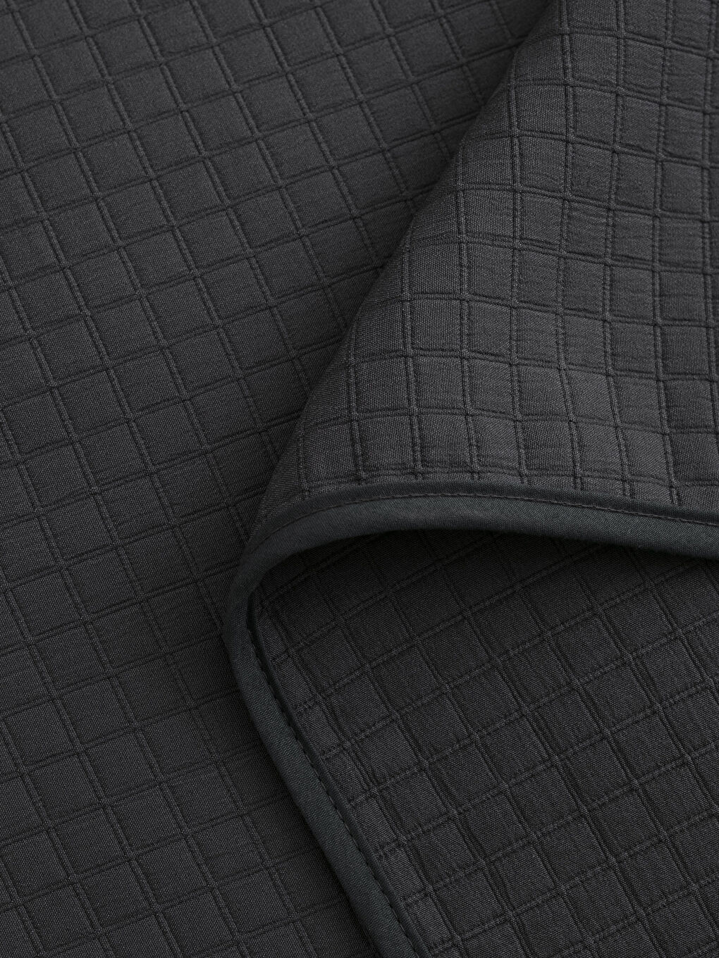 Gri Çift Kişilik Kendinden Desenli Yatak Örtüsü ve Yastık Kılıfı-4