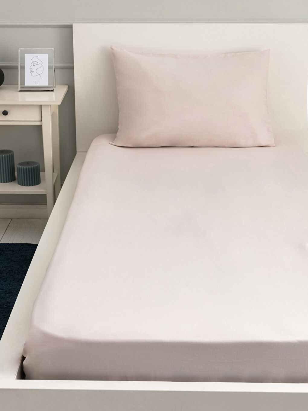 LCW HOME غطاء سرير مطاطي مفرد ووسادة -S2BS47Z8-D2Y