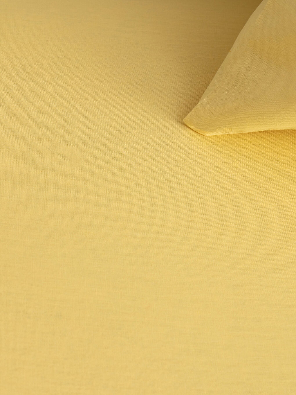 Sarı Tek Kişilik Pamuklu Lastikli Çarşaf ve Yastık Kılıfı-2