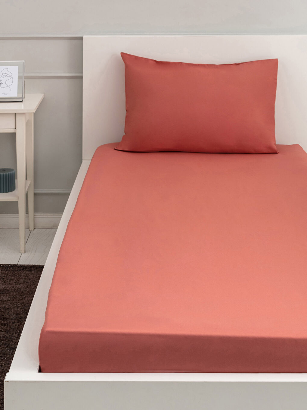 LCW HOME غطاء سرير مطاطي مفرد ووسادة -S2BS47Z8-GSD