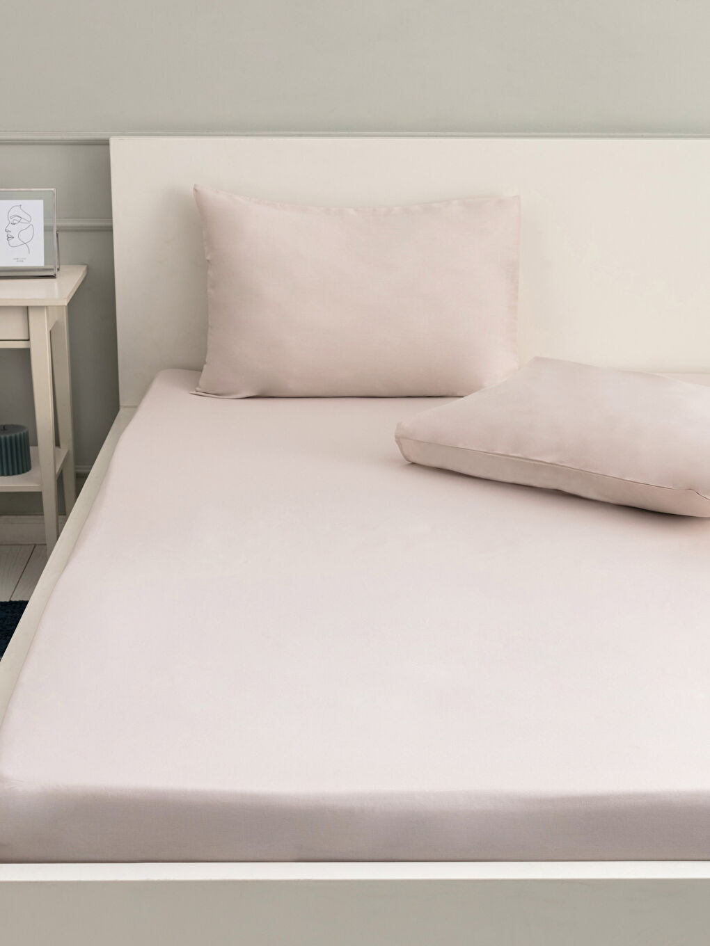 LCW HOME Dupli pamučni elastični čaršav i jastučnica -S2BS48Z8-D2Y
