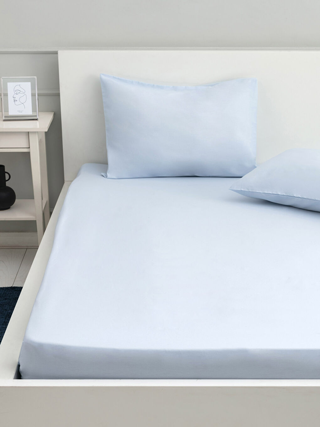 LCW HOME Dupli pamučni elastični čaršav i jastučnica -S2BS48Z8-G2B