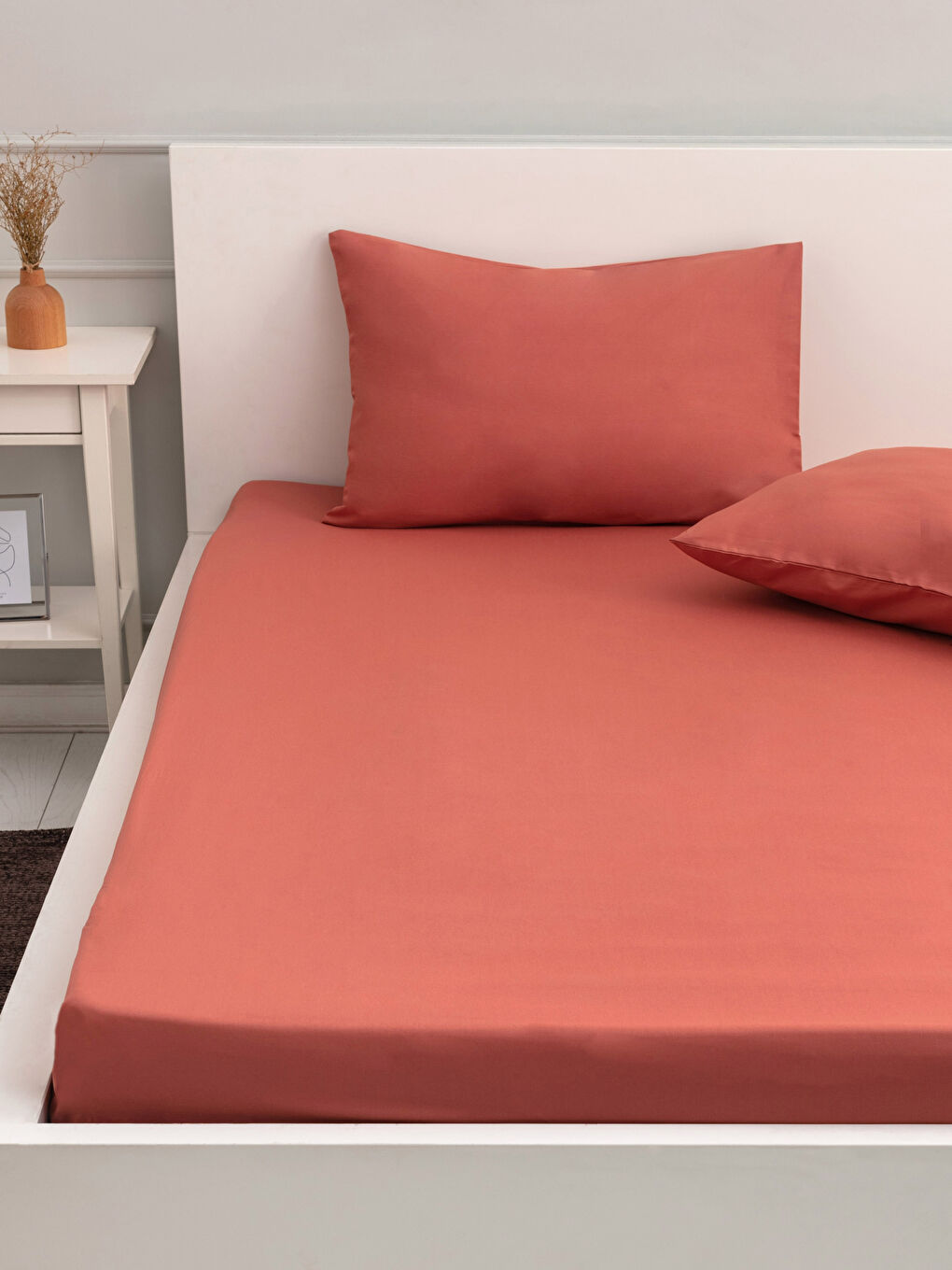 LCW HOME Dupli pamučni elastični čaršav i jastučnica -S2BS48Z8-GSD