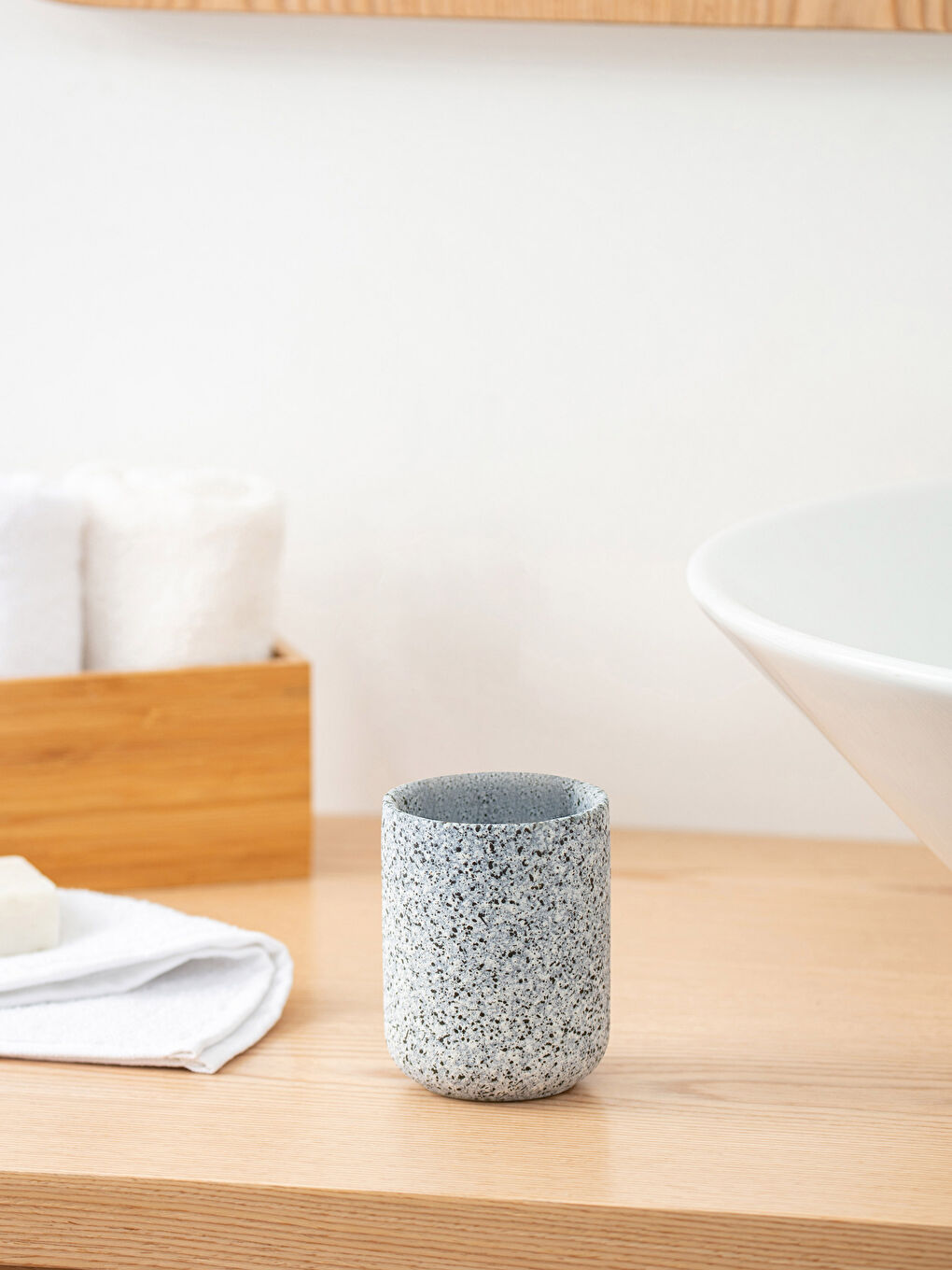 Karışık Kendinden Desenli Seramik Diş Fırçalık 7x7x9 cm-2