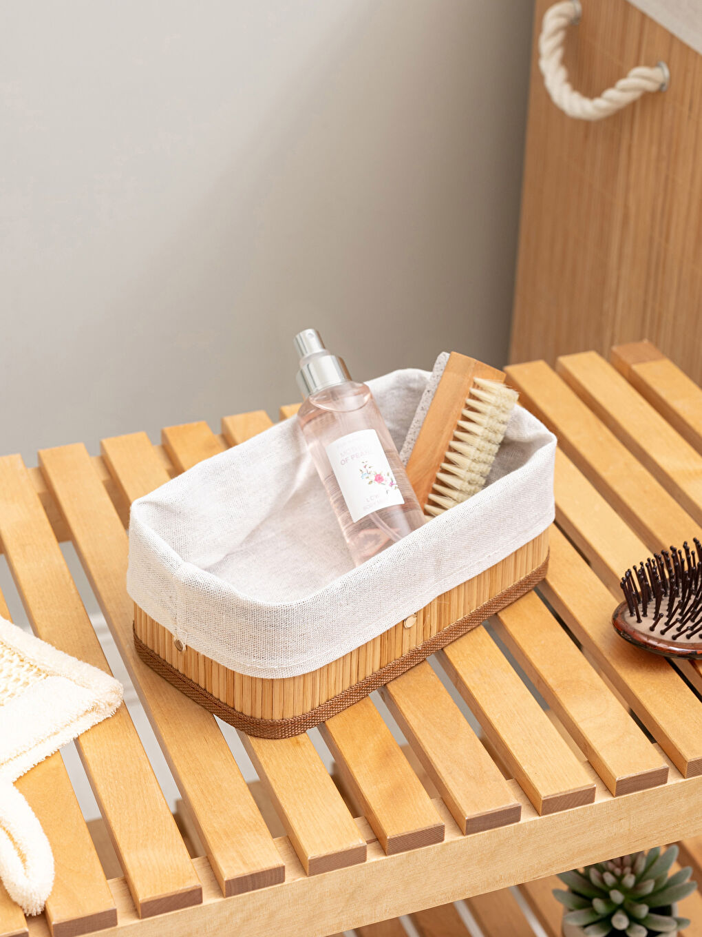 LCW HOME Organizer Wicker Basket 22x12x8 Cm -S2BT67Z8-T8A