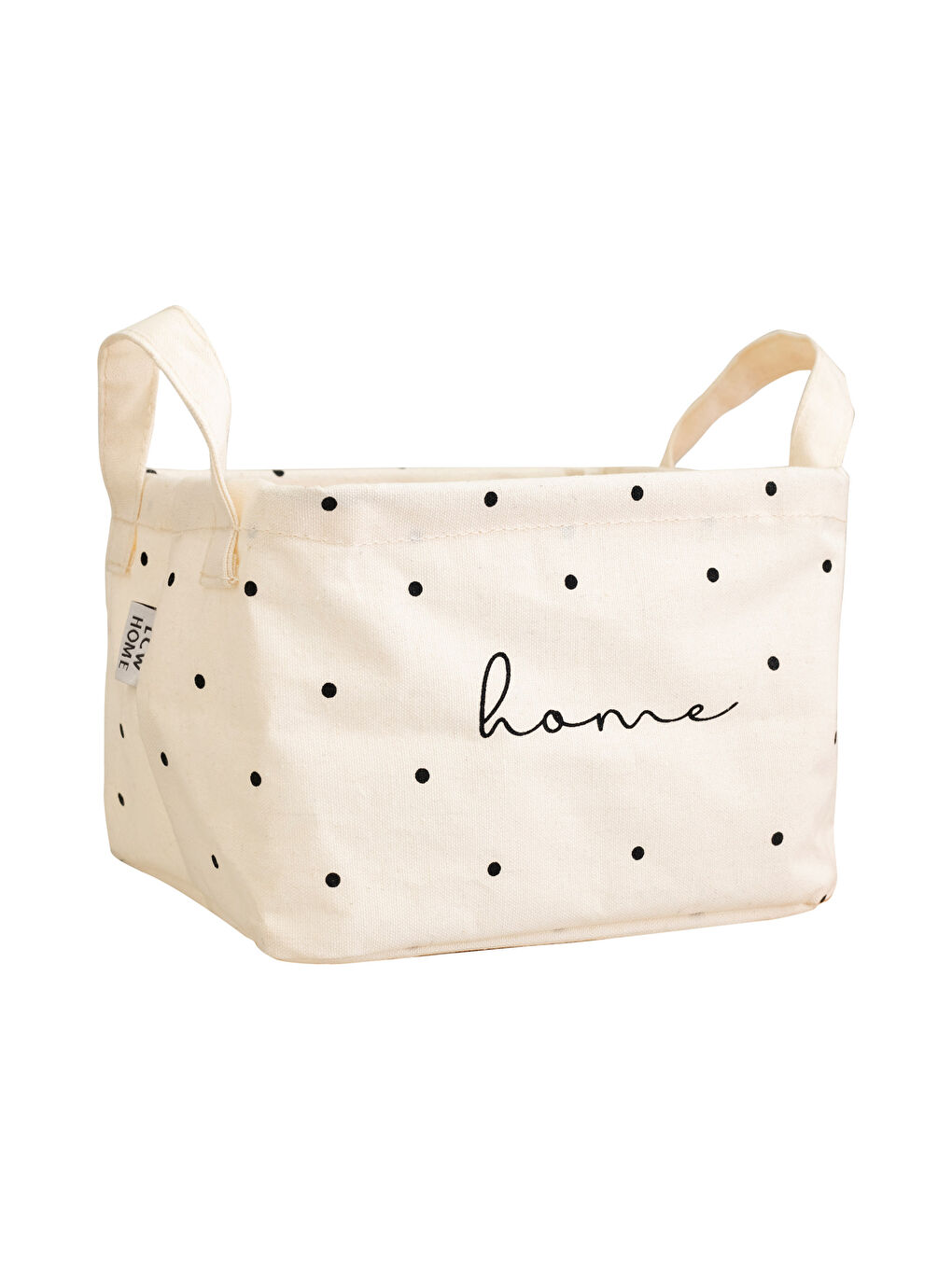 LCW HOME Siyah Yazı Baskılı Organizer Sepet 20x16x14 cm - 3