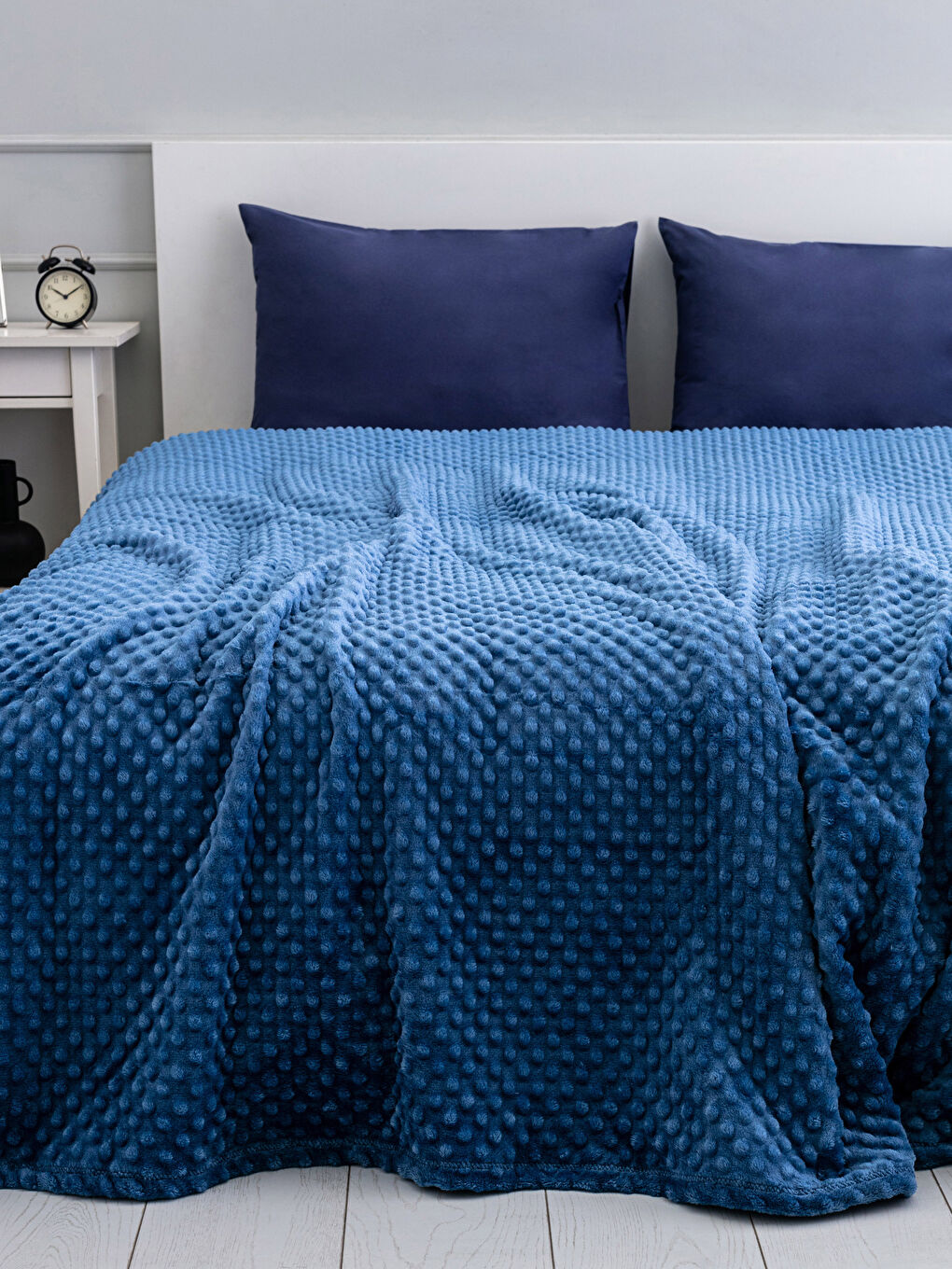LCW HOME Doppelte Übergroße Weiche Texturierte Decke mit Knospenmuster 220x240 cm -S2CC73Z8-H8X