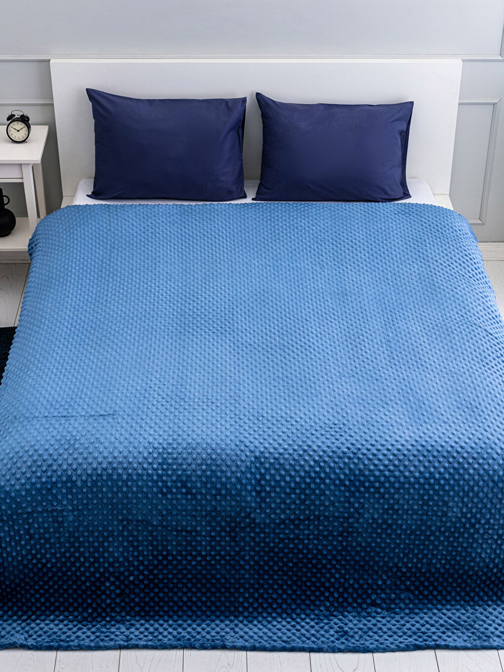 LCW HOME Doppelte Übergroße Weiche Texturierte Decke mit Knospenmuster 220x240 cm -S2CC73Z8-H8X