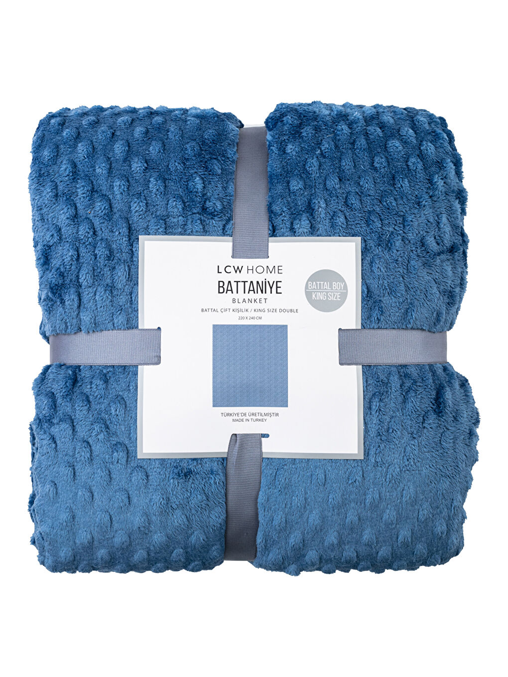 LCW HOME Doppelte Übergroße Weiche Texturierte Decke mit Knospenmuster 220x240 cm -S2CC73Z8-H8X