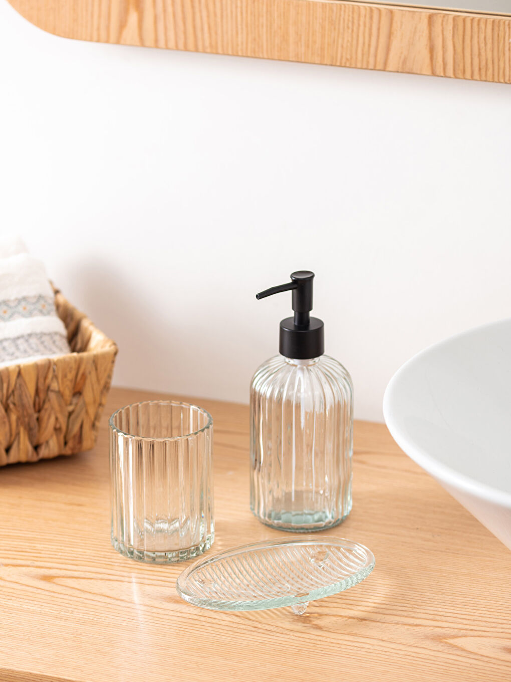 Glass Bathroom Set of 3 -S2CJ80Z8-Q57