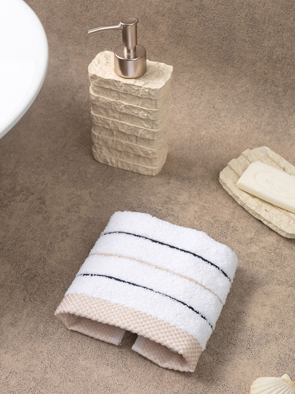 Striped Hand Towel 30x50 Cm