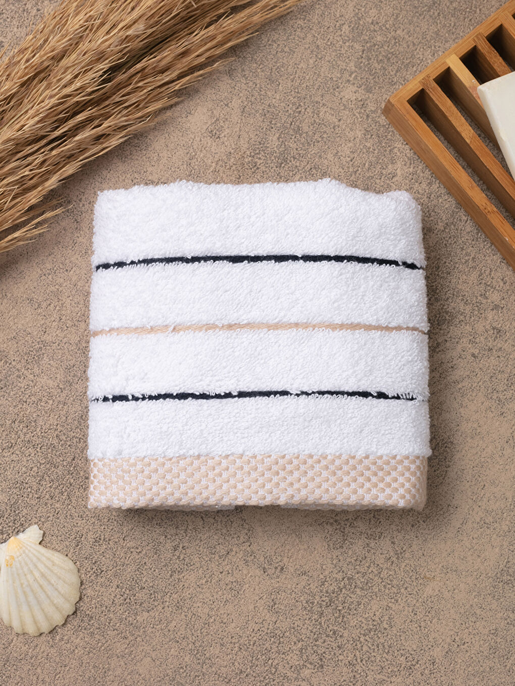 Striped Hand Towel 30x50 Cm-1