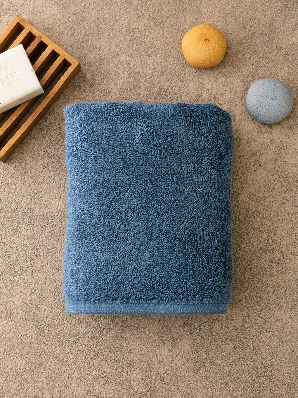 İndigo Düz Yüz Havlusu 50x80 cm-1