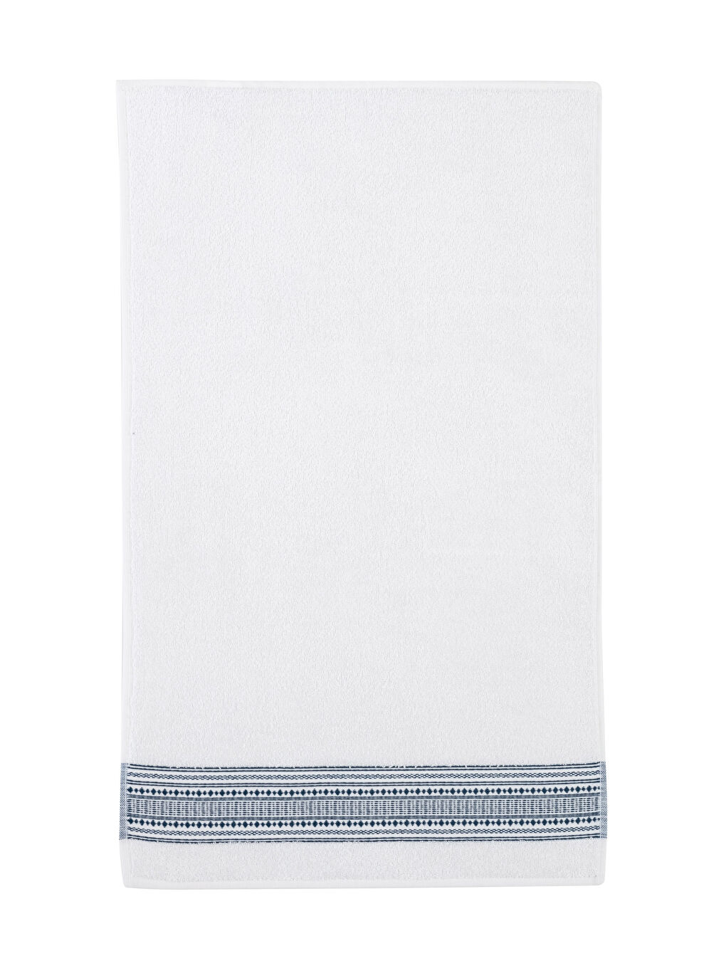 Beyaz Nakışlı Yüz Havlusu 50x80 cm-3