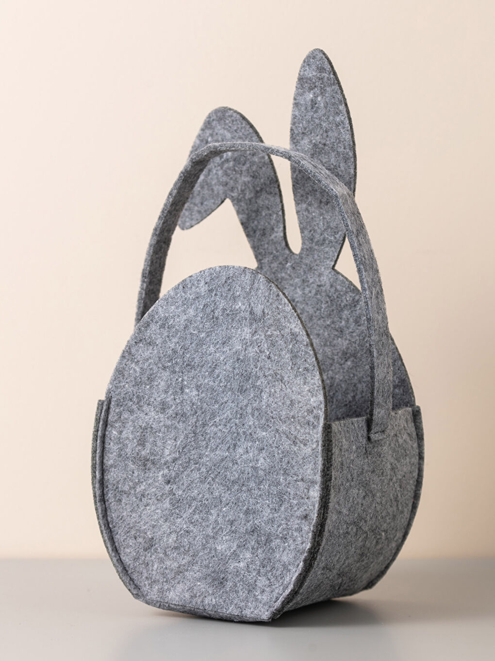 LCW HOME Patterned Felt Rabbit Basket 13x10x18 Cm -S2DC05Z8-LRW
