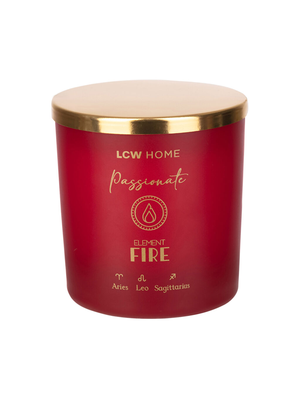 Kırmızı Yazı Baskılı Cam Dekoratif Kokulu Mum 210 g-3