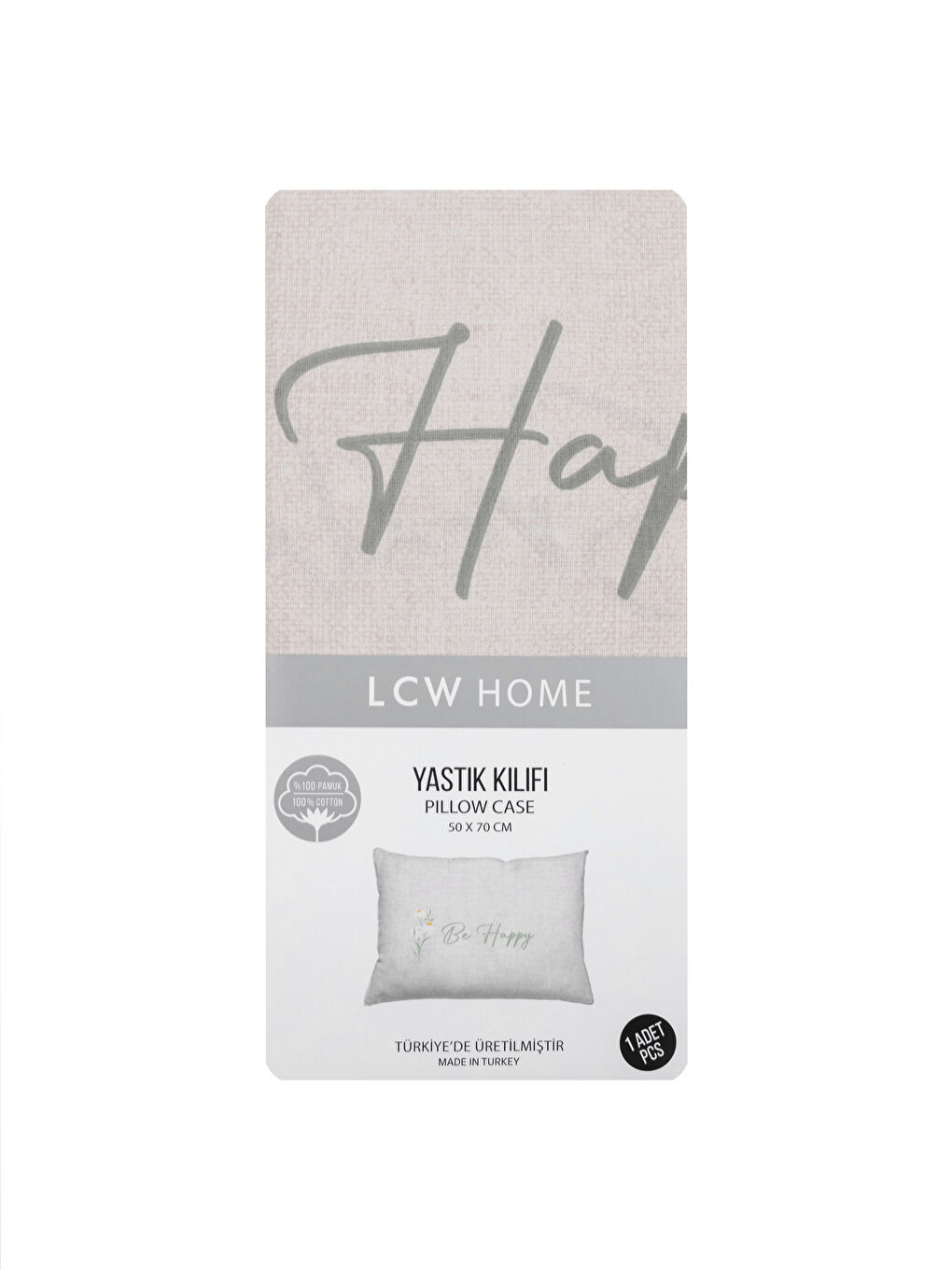 Taie d'Oreiller Imprimée en Coton avec Texte 50x70 cm-3