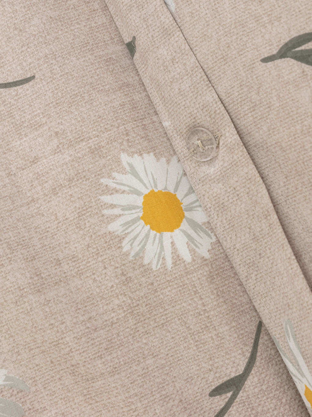 غطاء لحاف بنقشة زهور الأقحوان من القطن المزدوج 200x220 سم-3