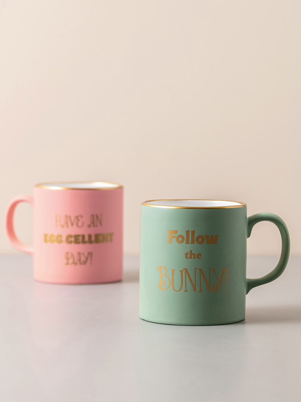 Karışık Yazı Baskılı Seramik Kupa Bardak 320 ml