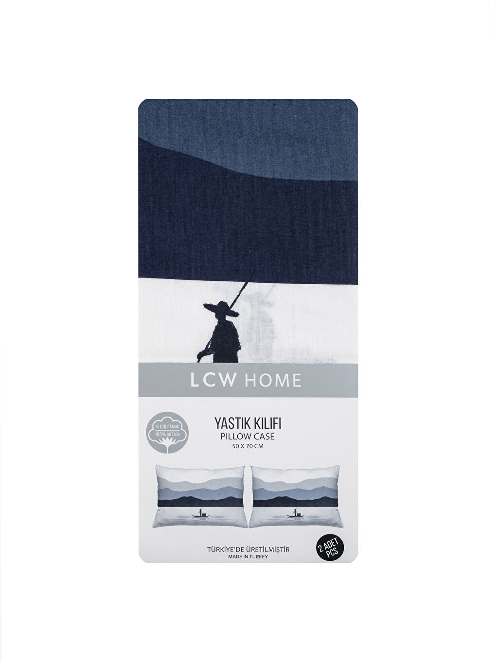 Cotton Printed Pillow Cover 2 Pcs 50x70 Cm-3