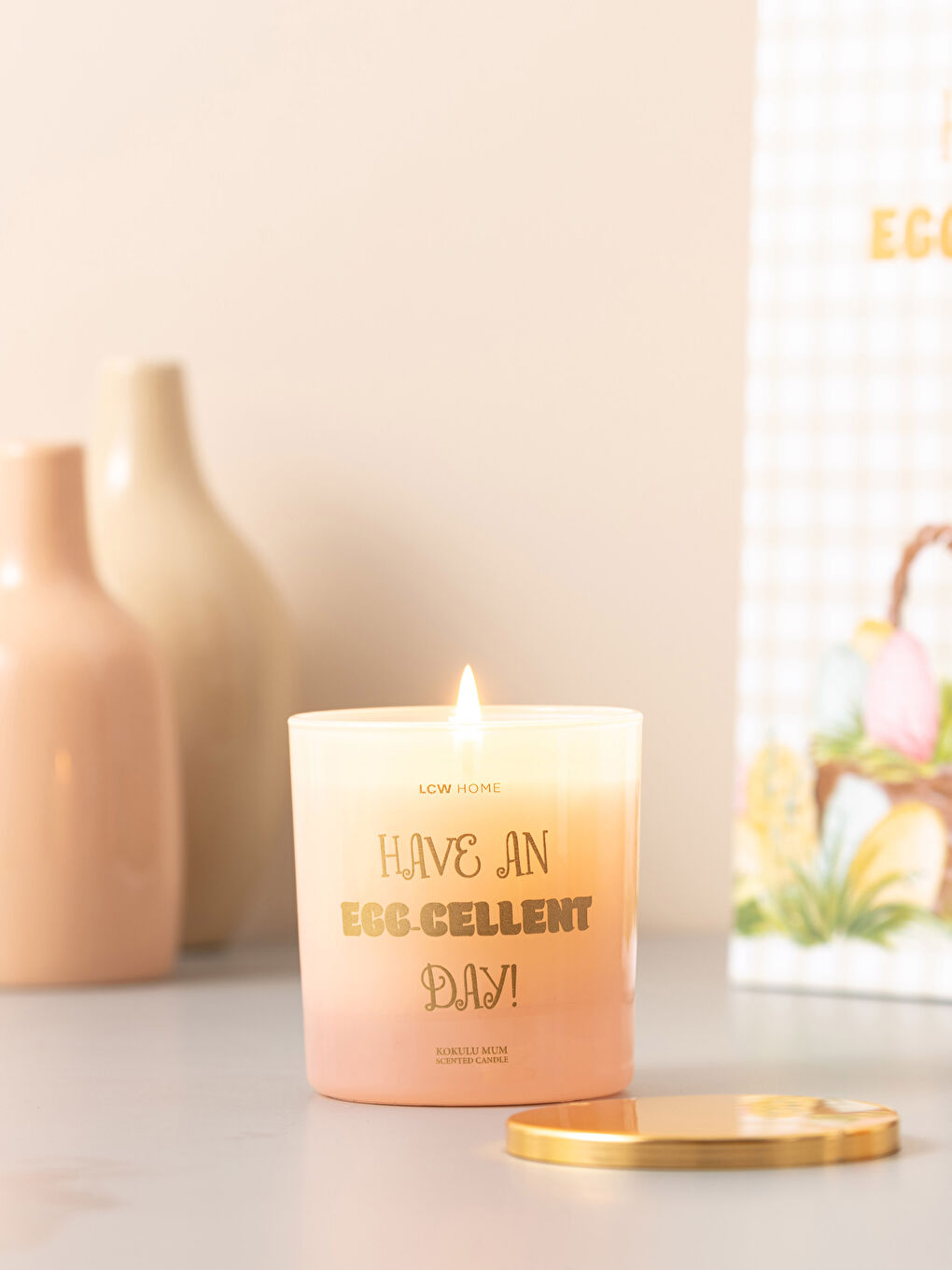 Karışık Yazı Baskılı Kokulu Mum 210 g