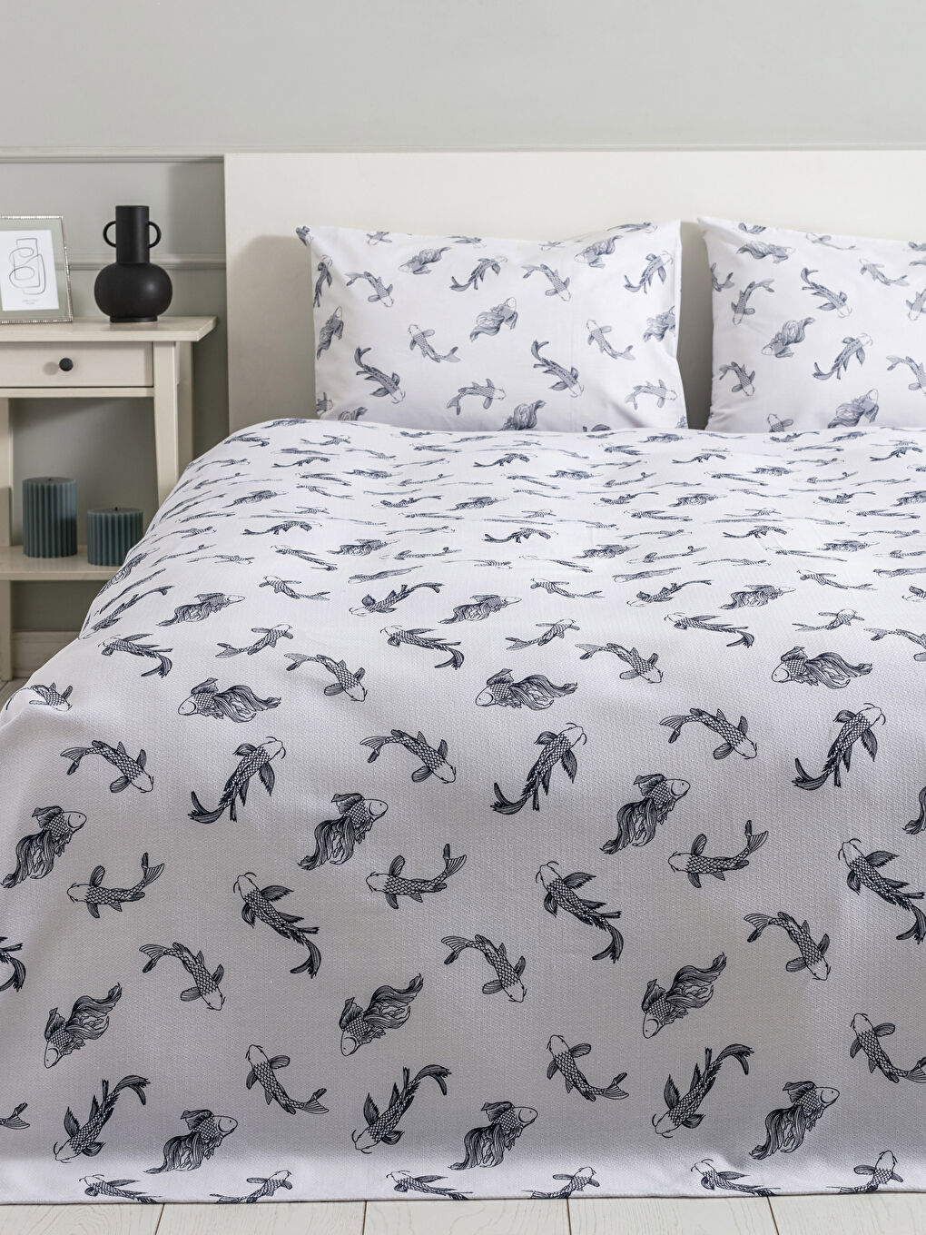 Double Cotton Patterned Pique Set