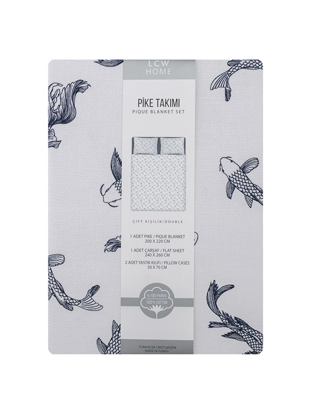 Double Cotton Patterned Pique Set-6