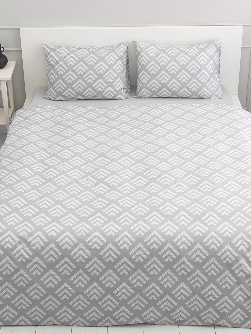Double Oversized Cotton Patterned Duvet Cover Set-2